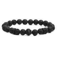New Product Hot Sale Volcanic Frosted Stone Lion Head Beaded Set Diy Bracelet Wholesale Nihaojewelry main image 5
