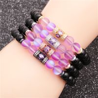 Hot Sale Bright Stone Tiger Eye Stone Moonstone Beaded Bracelet Wholesale Nihaojewelry main image 1