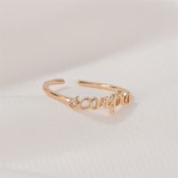 New  Fashion  Letter   Open Index Finger Single Ring  Personality Simple Twelve Constellation Ring sku image 12