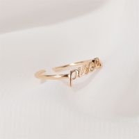 New  Fashion  Letter   Open Index Finger Single Ring  Personality Simple Twelve Constellation Ring sku image 7