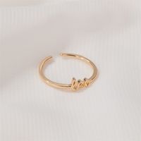 New  Fashion  Letter   Open Index Finger Single Ring  Personality Simple Twelve Constellation Ring sku image 8