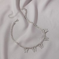 New Hip-hop  Rhinestone Butterfly Pendant Necklace  Wholesale Nihaojewelry sku image 2