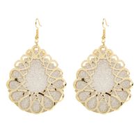 Fashion Retro Alloy Geometric Hollow Double Earrings Bohemian Style Earrings Wholesale Nihaojewely sku image 2