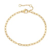 New Fashion Gold-plated Bracelet 316l Titanium Steel Chain Bracelet Wholesale Nihaojewelry sku image 2
