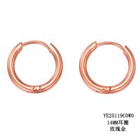 Fashion Simple Gold-plated 316l Titanium Steel Earrings Wholesale Nihaojewelry sku image 4
