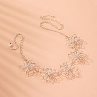 Fashion Flower Alloy Plating Women's Necklace main image 1