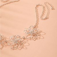 Fashion Flower Alloy Plating Women's Necklace main image 5