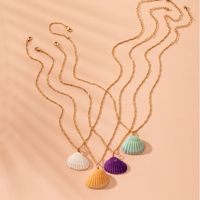 Hot-selling Bohemian Style Colorful Necklace Ocean Shell Necklace Necklace Wholesale Nihaojewelry main image 1