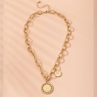 Retro Exaggerated Thick Chain Hip Hop Clavicle Chain Pendant Necklace Wholesale Nihaojewelry main image 3