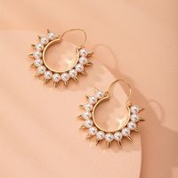 Korean Pearl  New Trendy Sterling Silver Earrings  Wholesale Nihaojewelry main image 1