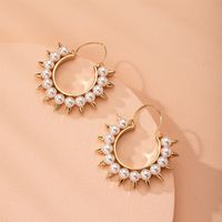 Korean Pearl  New Trendy Sterling Silver Earrings  Wholesale Nihaojewelry main image 3