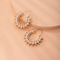 Korean Pearl  New Trendy Sterling Silver Earrings  Wholesale Nihaojewelry main image 4