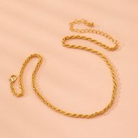 New Trend Street Style Decoration Hip Hop Twisted Rope Twist Necklace Wholesale Nihaojewelry main image 5