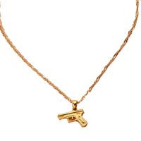 Hot Sell Simple Clavicle Chain Pistol Pendant Hiphop Fashion Necklace Wholesale Nihaojewelry main image 6