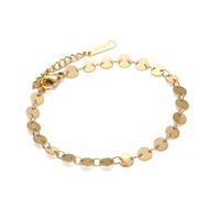 Fashion Disc Chain Bracelet Women's 316l Titanium Steel Gold Plated Bracelets Wholesale Nihaojewelry main image 6