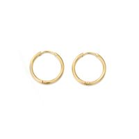 Fashion Simple Gold-plated 316l Titanium Steel Earrings Wholesale Nihaojewelry main image 5