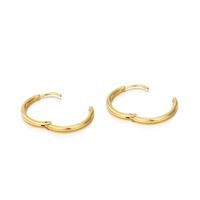 Fashion Simple Gold-plated 316l Titanium Steel Earrings Wholesale Nihaojewelry main image 6