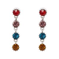 Imitated Crystal&cz Fashion Geometric Earring  (color) Nhjj5433-color sku image 1