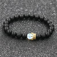 Alloy Fashion Geometric Bracelet  (bright Black Stone) Nhyl0547-bright-black-stone sku image 1