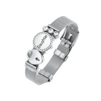 Titanium&stainless Steel Fashion Geometric Bracelet  (alloy Mother) Nhhn0393-alloy-mother sku image 2