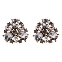 Imitated Crystal&cz Fashion Geometric Earring  (white Gemstone) Nhjq11143-white-gemstone sku image 1