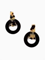 2018 Mode Neue Essigsäure Ohrringe Frauen Schwarze Platte Ohrringe Schildpatt Farbe Acryl Geometrische Ohrringe Großhandel sku image 1