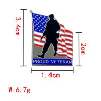 Alloy Fashion Cartoon Brooch  (american Flag) Nhll0017-american-flag sku image 1