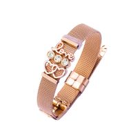 Titanium&stainless Steel Fashion Sweetheart Bracelet  (steel Color) Nhhn0376-steel-color sku image 3