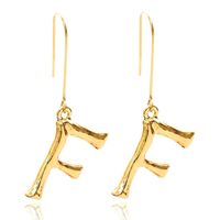Alloy Simple Geometric Earring  (letter A Alloy 1294) Nhxr2672-letter-a-alloy-1294 sku image 1