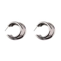 Grenz Überschreiten Der   Metal Circle Einfache Atmosphäre Trend Ige Neue Produkte Empfohlene Ohrringe Großhandel sku image 1