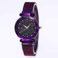 Casual Streetwear Round Suction Buckle Quartz Women's Watches main image 4