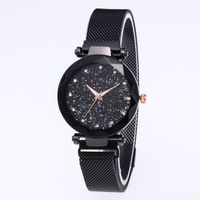 Casual Streetwear Round Suction Buckle Quartz Women's Watches main image 5