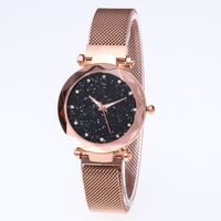 Casual Streetwear Round Suction Buckle Quartz Women's Watches main image 2