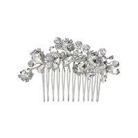 Europe And America Cross Border Bridal Ornament Vintage Hair Comb Crystal Alloy Hair Comb Wedding Dress Accessories Factory Direct Sales sku image 5