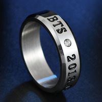 Titanium&stainless Steel Fashion Geometric Ring  (black-6) Nhhf1216-black-6 sku image 1