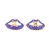 Bijoux Creative Cristal Lèvres Stud Boucles D'oreilles Femelle Personnalité Style Européen Et Américain De Mode Boucles D'oreilles Simple Tout-match Ed01725c sku image 2