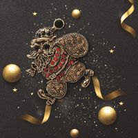 Europäische Und Amerikanische Beliebte Kreative Weihnachts Ornamente Weihnachts Brosche Mit Strass Brosche Weihnachts Geschenke Unisex sku image 1