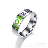 Titanium&stainless Steel Vintage Sweetheart Ring  (jokey-6) Nhtp0056-jokey-6 sku image 2