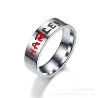 Titanium&stainless Steel Vintage Sweetheart Ring  (jokey-6) Nhtp0056-jokey-6 sku image 8