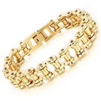 Titanium&stainless Steel Fashion Geometric Bracelet  (steel Long Section 21.5) Nhop3099-steel-long-section-21.5 sku image 7