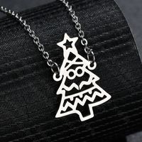 Titanium&stainless Steel Fashion Geometric Necklace  (snowflake Steel) Nhhf1199-snowflake-steel sku image 8