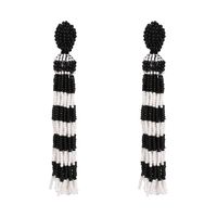 Alloy Fashion Tassel Earring  (black) Nhjj5346-black sku image 2