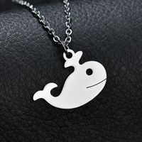 Une Variété De En Acier Inoxydable Animaux Pendentifs Lot Mixte Abstraite Trois-dimensions Hibou Éléphant Pegasus Fishbone Collier Clavicule Féminine Chaîne sku image 4