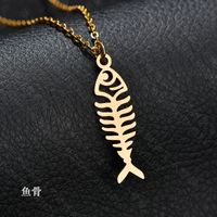 Titanium&stainless Steel Fashion Animal Necklace  (giraffe Steel) Nhhf1179-giraffe-steel sku image 17
