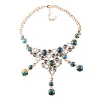 Croix-frontière  Vente Chaude Symétrique Pierre Exotique Collier Européen Et Américain Exagérée Style Oreille Anneaux Spot sku image 2