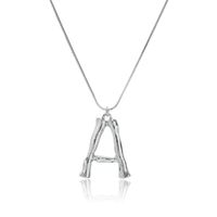 Alloy Simple Geometric Necklace  (letter A Alloy 2163) Nhxr2637-letter-a-alloy-2163 sku image 1