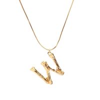 Alloy Simple Geometric Necklace  (letter A Alloy 2163) Nhxr2637-letter-a-alloy-2163 sku image 3