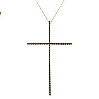 Copper Fashion Cross Necklace  (alloy-plated White Zircon) Nhbp0242-alloy-plated-white-zircon sku image 4