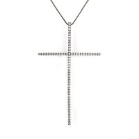 Copper Fashion Cross Necklace  (alloy-plated White Zircon) Nhbp0242-alloy-plated-white-zircon sku image 3