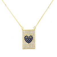 Copper Fashion Geometric Necklace  (alloy-plated Black Zircon) Nhbp0143-alloy-plated-black-zircon sku image 3